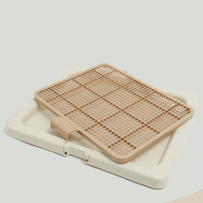 LMZOE Large Smart Dog Toilet Training Pad Holder - Waterproof Indoor Potty Cleaning Tray (76x62 cm)