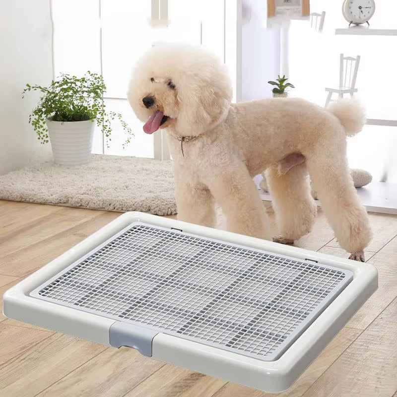 LMZOE Large Smart Dog Toilet Training Pad Holder - Waterproof Indoor Potty Cleaning Tray (76x62 cm)