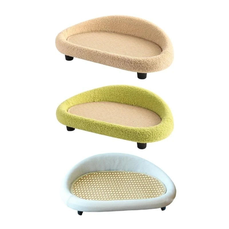 Cats Play Bed Stylish Nest for Small Puppy Kittens Cartoon Kittens Bed Pet Bed Scratch Resistant for Household D2RD