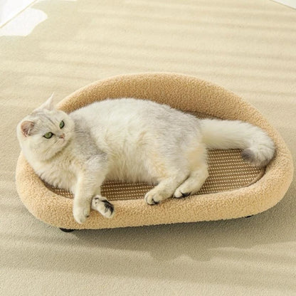 Cats Play Bed Stylish Nest for Small Puppy Kittens Cartoon Kittens Bed Pet Bed Scratch Resistant for Household D2RD