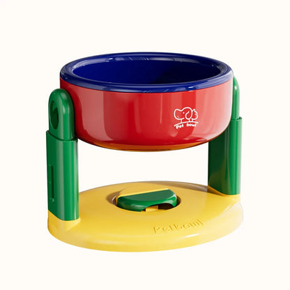 Adjustable Bottom Suction Cup Pet Bowl for Optimal Water and Food Levels for Cats and Dogs